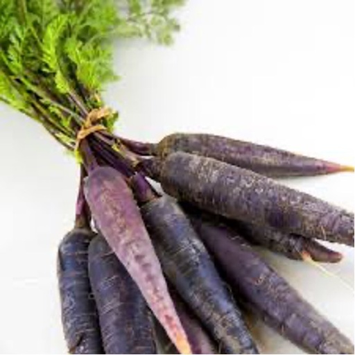 Baby Carrots Purple with Leaves